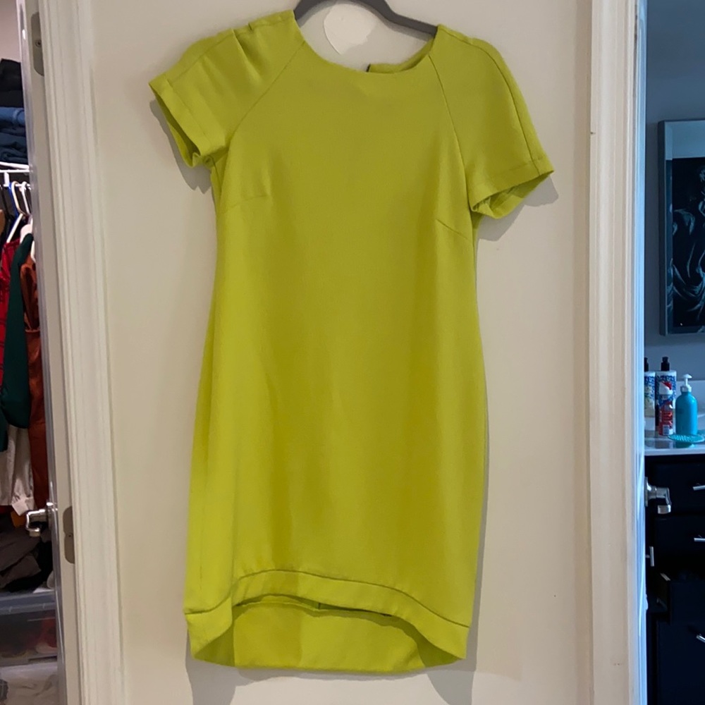 Top shop mini neon green dress ! Size US 4